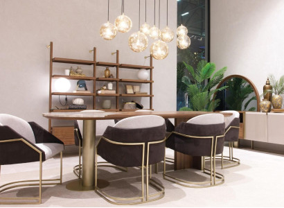 Dining table 6x Chairs Luxury Dining room Furniture Dining room Suite Set 7pcs